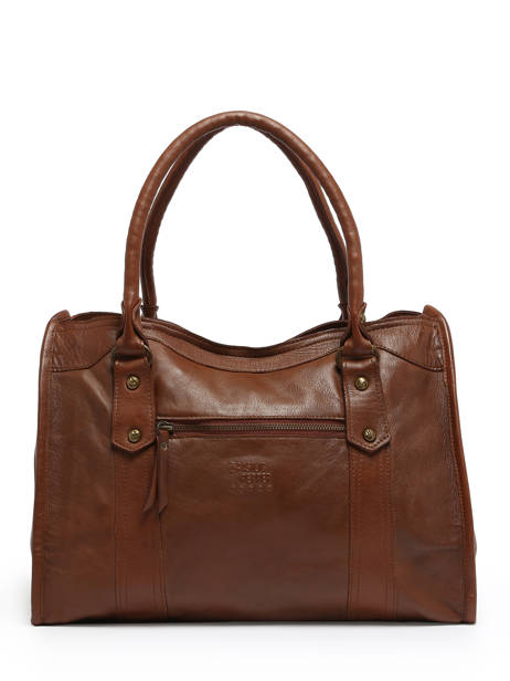 Sac Shopping  Cow Cuir Basilic pepper Marron cow BCOW31