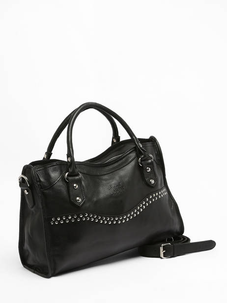 Sac PortÃ© Main Cuir Basilic pepper Noir glam BGLA22 vue secondaire 2