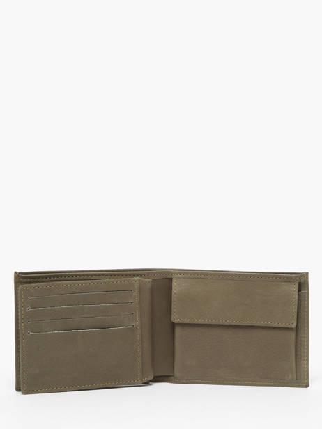 Leather Wallet Oil Etrier Green oil EOIL121 other view 2