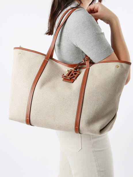 Sac PortÃ© Ã©paule Emerie Lauren ralph lauren Beige emerie 31920062 vue secondaire 1