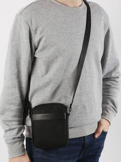 Sac BandouliÃ¨re Lancaster Noir basic sport men 304-01 vue secondaire 1