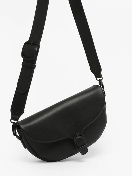 Sac BandouliÃ¨re M Oxer Cuir Etrier Noir oxer EOXE065M vue secondaire 2