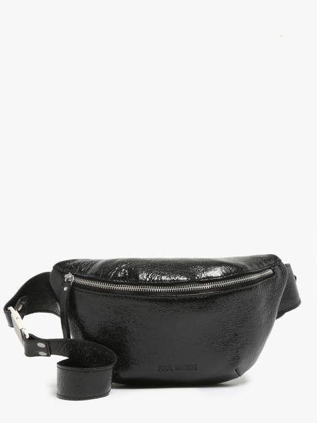 Leather Éclipse Belt Bag Paul marius Black eclipse BANANECL
