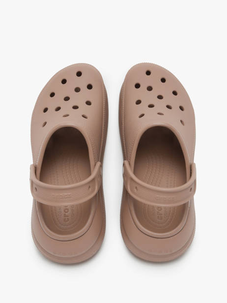 Mules Crush Clog Crocs Marron women 207521 vue secondaire 3