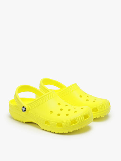 Mules Classic Bone Crocs Jaune women 10001 vue secondaire 1