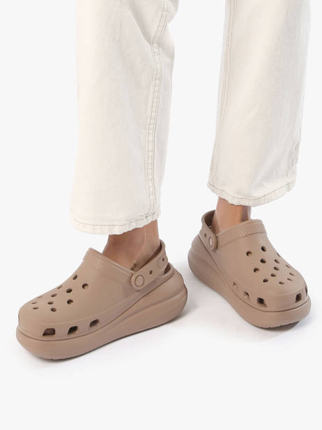 Mules Crush Clog Crocs Marron women 207521 vue secondaire 2
