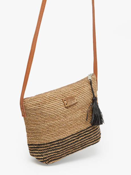 Sac BandouliÃ¨re L'atelier Du Crochet Raphia Le voyage en panier Beige l'atelier du crochet AM753 vue secondaire 2