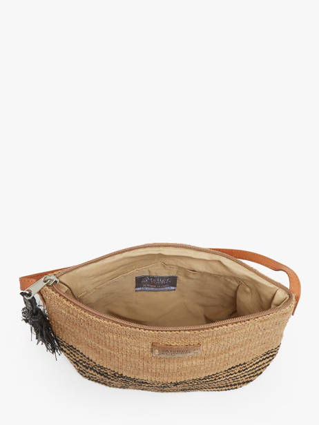 Sac BandouliÃ¨re L'atelier Du Crochet Raphia Le voyage en panier Beige l'atelier du crochet AM753 vue secondaire 3