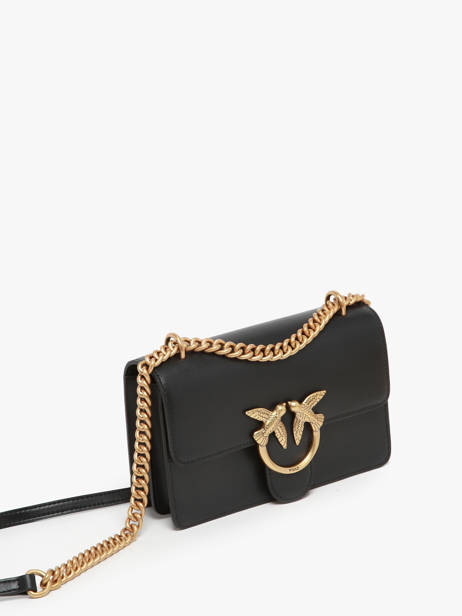 Sac BandouliÃ¨re Love Bag Icon Cuir Pinko Noir love bag icon A0F1 vue secondaire 2