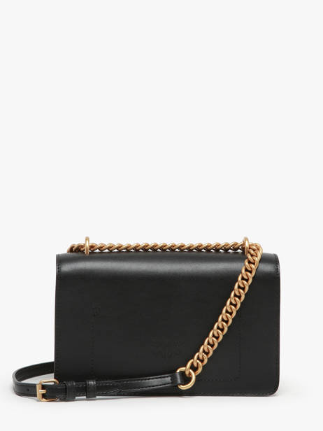 Sac BandouliÃ¨re Love Bag Icon Cuir Pinko Noir love bag icon A0F1 vue secondaire 4