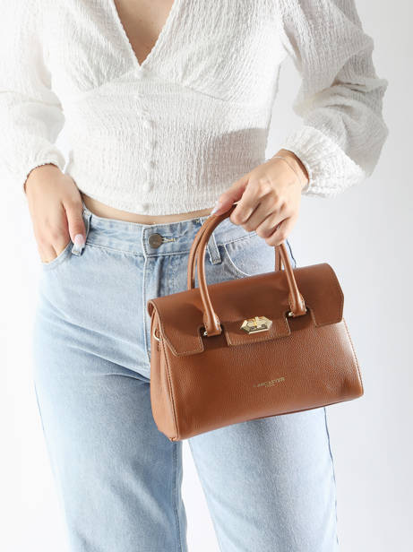 Sac Bandoulière Milano Cosmos Cuir Lancaster Beige milano cosmos 77 vue secondaire 3