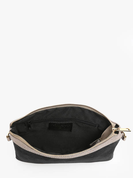 Sac BandouliÃ¨re Velvet Cuir Milano Noir velvet VE24065 vue secondaire 3