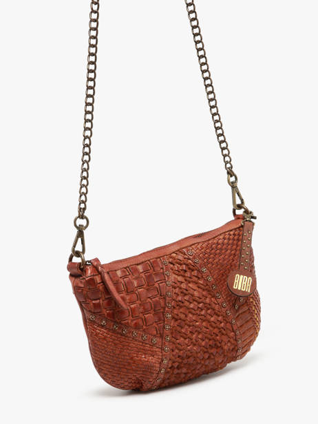 Sac BandouliÃ¨re Heritage Cuir Biba Marron heritage CAE1L vue secondaire 2