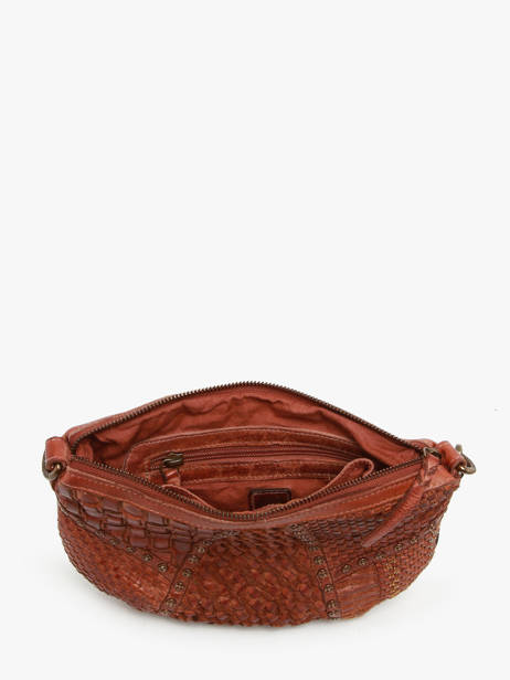 Sac BandouliÃ¨re Heritage Cuir Biba Marron heritage CAE1L vue secondaire 3