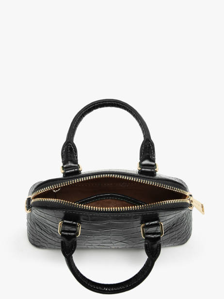 Sac BandouliÃ¨re Exo Cuir Lancaster Noir exo 104 vue secondaire 2