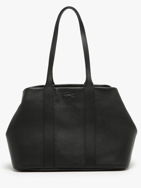 Sac PortÃ© Ã©paule City Court Cuir Lacoste Noir city court NF4633IE