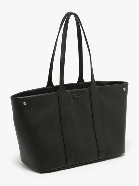 Sac PortÃ© Ã©paule City Court Cuir Lacoste Noir city court NF4633IE vue secondaire 2
