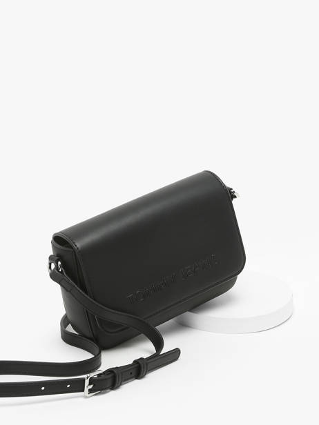 Sac BandouliÃ¨re Essentiel Polyurethane Tommy hilfiger Noir essentiel AW16808 vue secondaire 2