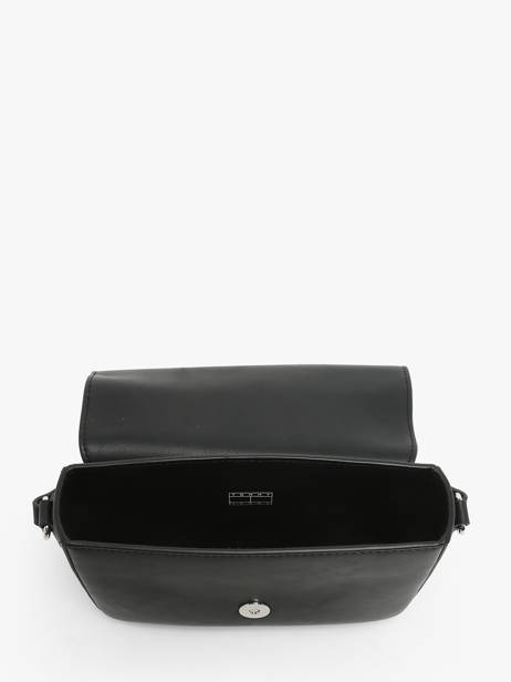 Sac BandouliÃ¨re Essentiel Polyurethane Tommy hilfiger Noir essentiel AW16808 vue secondaire 3