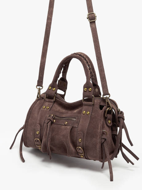 Sac Bandoulière Velvet Cuir Milano Marron velvet VE24093 vue secondaire 2