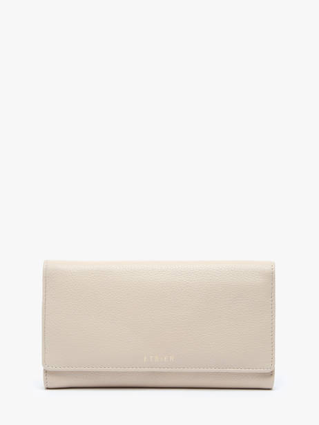 Portefeuille L Tradition Cuir Etrier Beige tradition ETRA095L