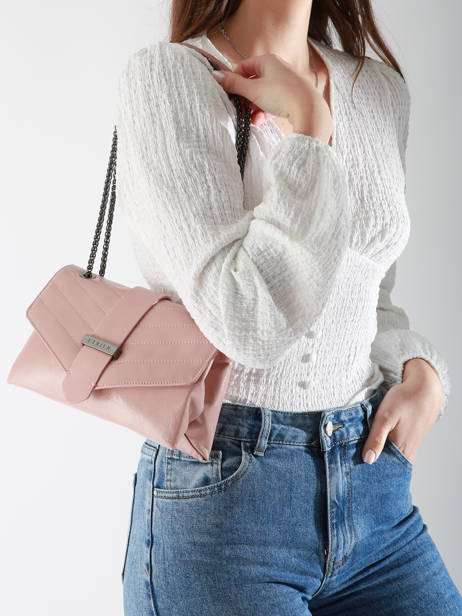 Sac BandouliÃ¨re Jana Amour Cuir Etrier Rose jana amour EJAM002T vue secondaire 1