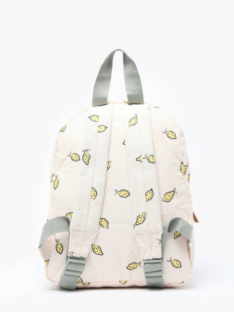 Mini Sac Ã  Dos Kidzroom Jaune secret garden 2480 vue secondaire 4