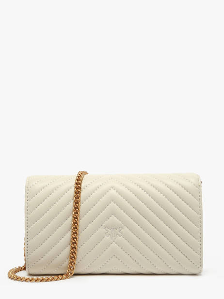Sac BandouliÃ¨re Love Bag Quilt Cuir Pinko Beige love bag quilt A0GK vue secondaire 4