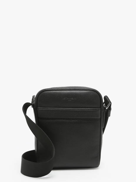 Sac BandouliÃ¨re Le tanneur Noir charles TCHA2200