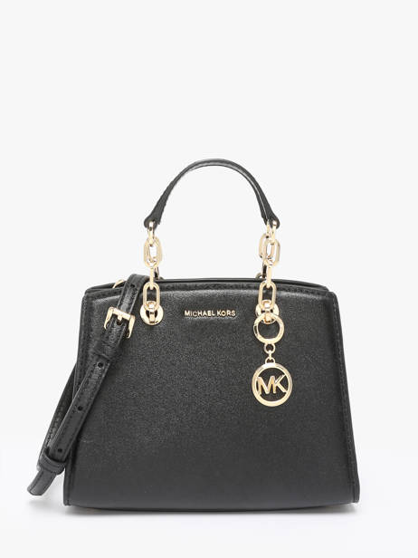 Sac BandouliÃ¨re Cynthia Cuir Michael kors Noir cynthia S4GCYC1T