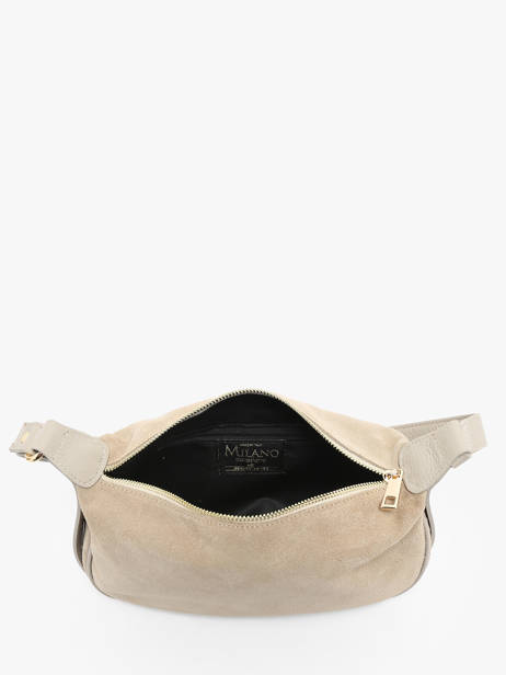 Sac PortÃ© Ã©paule Et BandouliÃ¨re Velvet Caviar Cuir Milano Beige velvet caviar VC24113 vue secondaire 3