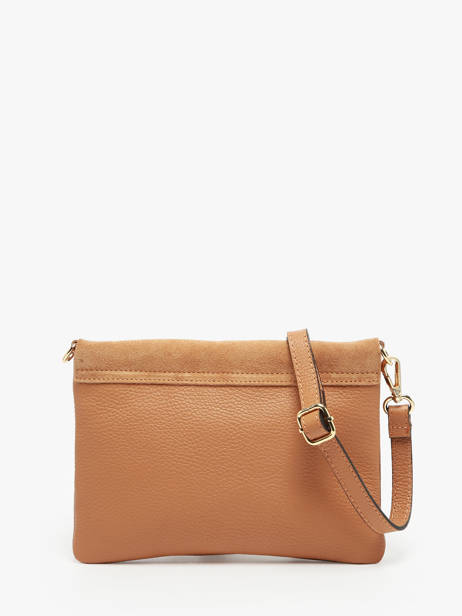 Sac BandouliÃ¨re Velvet Caviar Cuir Milano Marron velvet caviar VC24114 vue secondaire 4