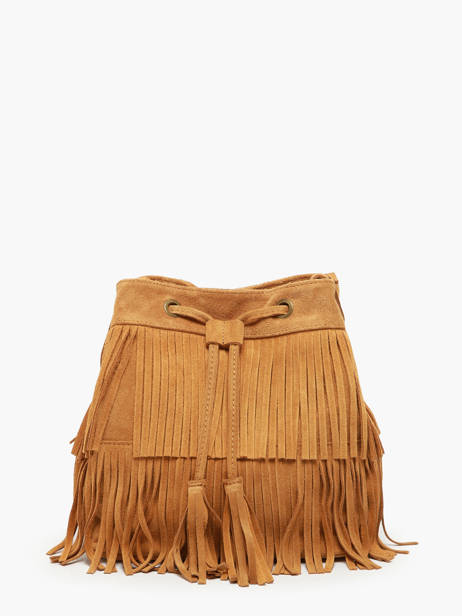 Sac BandouliÃ¨re Velvet Cuir Milano Marron velvet VE241116