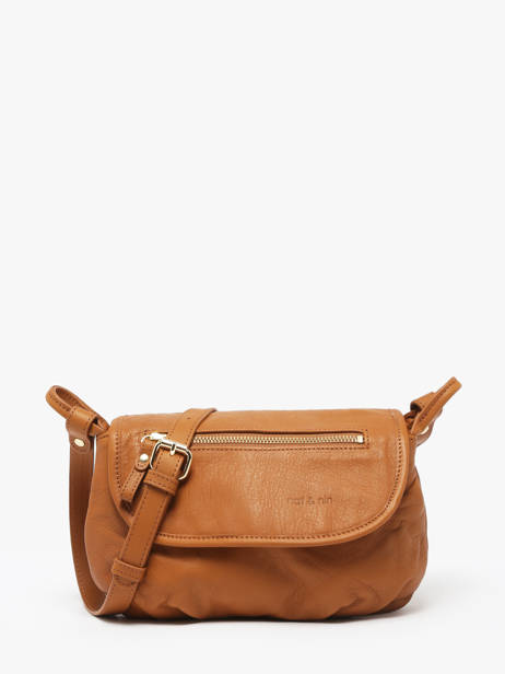 Sac BandouliÃ¨re Jenny Cuir Nat et nin Marron vintage JENNY