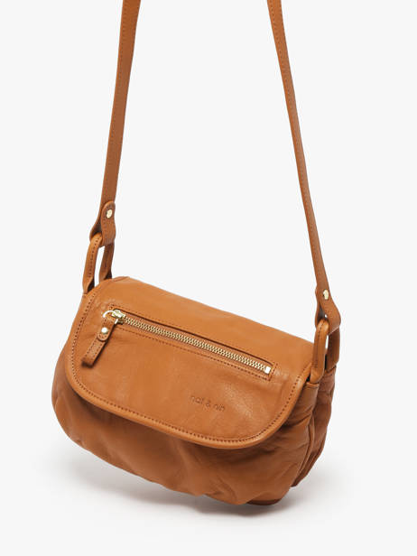 Sac BandouliÃ¨re Jenny Cuir Nat et nin Marron vintage JENNY vue secondaire 2