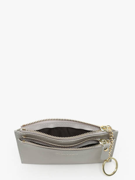 Porte-monnaie Porte-cartes David jones Gris saffiano DJ0089 vue secondaire 1