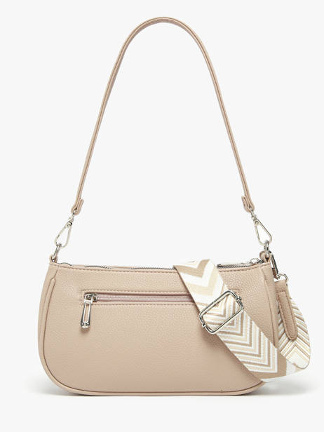 Sac Porté épaule Et Bandoulière Grained Miniprix Beige grained F3699 vue secondaire 3