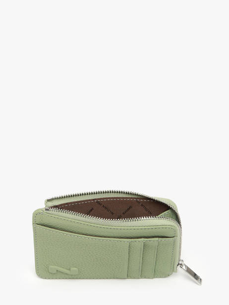 Porte-monnaie Avec Porte-cartes Cuir Nathan baume Vert original n 217N vue secondaire 1