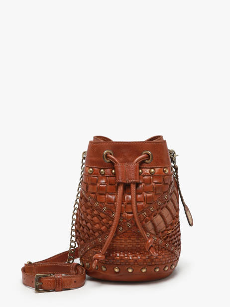 Sac BandouliÃ¨re Heritage Cuir Biba Marron heritage CAE2L