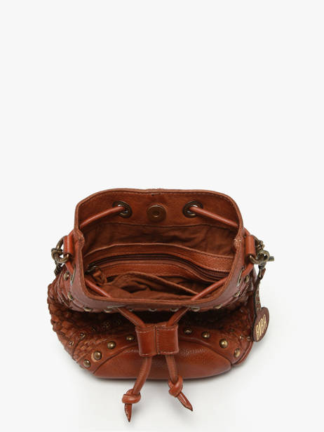Sac BandouliÃ¨re Heritage Cuir Biba Marron heritage CAE2L vue secondaire 3