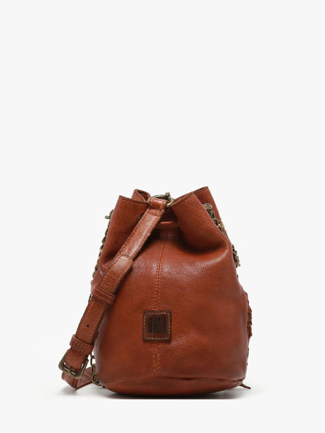 Sac BandouliÃ¨re Heritage Cuir Biba Marron heritage CAE2L vue secondaire 4