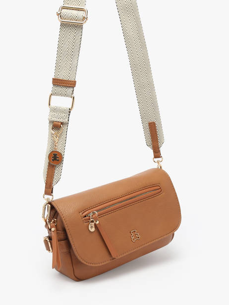 Sac BandouliÃ¨re Zip Lulu castagnette Marron zip YRONDE vue secondaire 2