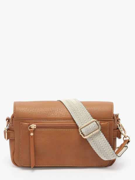 Sac BandouliÃ¨re Zip Lulu castagnette Marron zip YRONDE vue secondaire 4