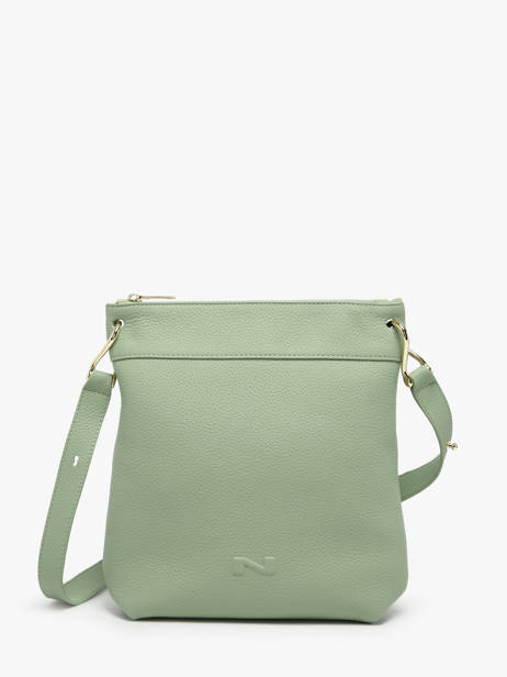 Sac BandouliÃ¨re Tiki Mini Cuir Nathan baume Vert victoria N1910586