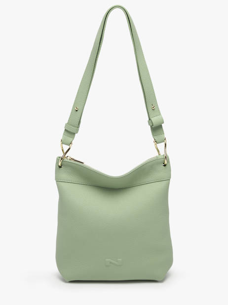 Sac BandouliÃ¨re Tiki Mini Cuir Nathan baume Vert victoria N1910586 vue secondaire 2