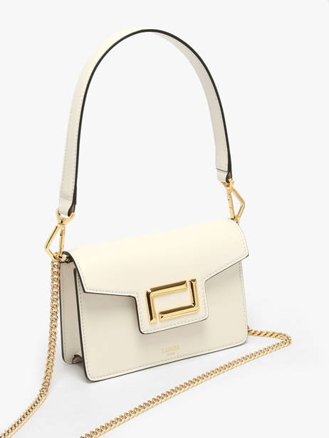 Sac BandouliÃ¨re Angele Cuir Lancel Blanc angele A13275 vue secondaire 2