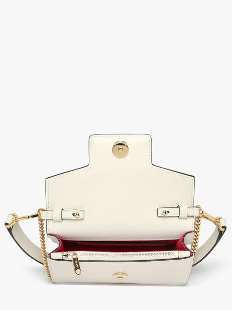 Sac BandouliÃ¨re Angele Cuir Lancel Blanc angele A13275 vue secondaire 3
