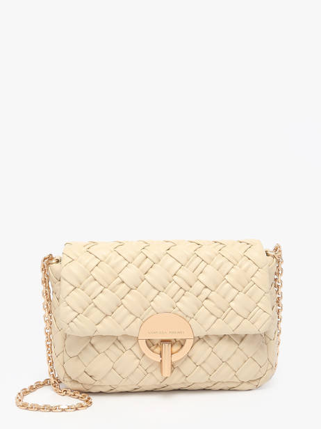 Sac BandouliÃ¨re Moon TressÃ© Cuir Vanessa bruno Beige moon 38V40533