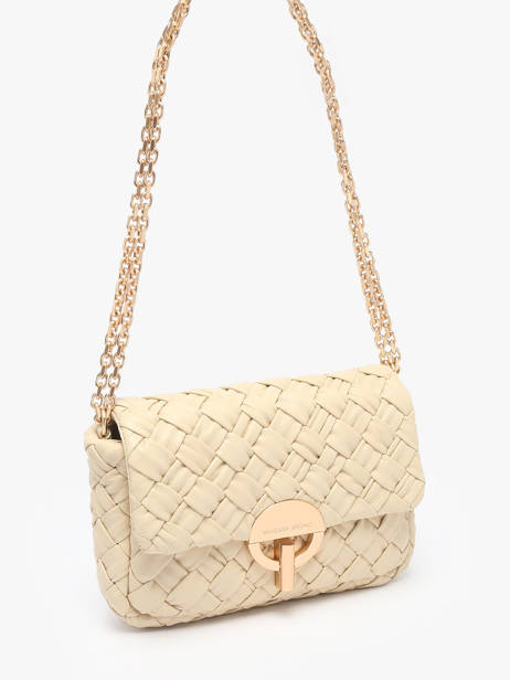 Sac BandouliÃ¨re Moon TressÃ© Cuir Vanessa bruno Beige moon 38V40533 vue secondaire 2