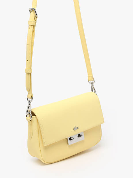 Sac BandouliÃ¨re Daily City Lacoste Jaune daily city NF4757DZ vue secondaire 2